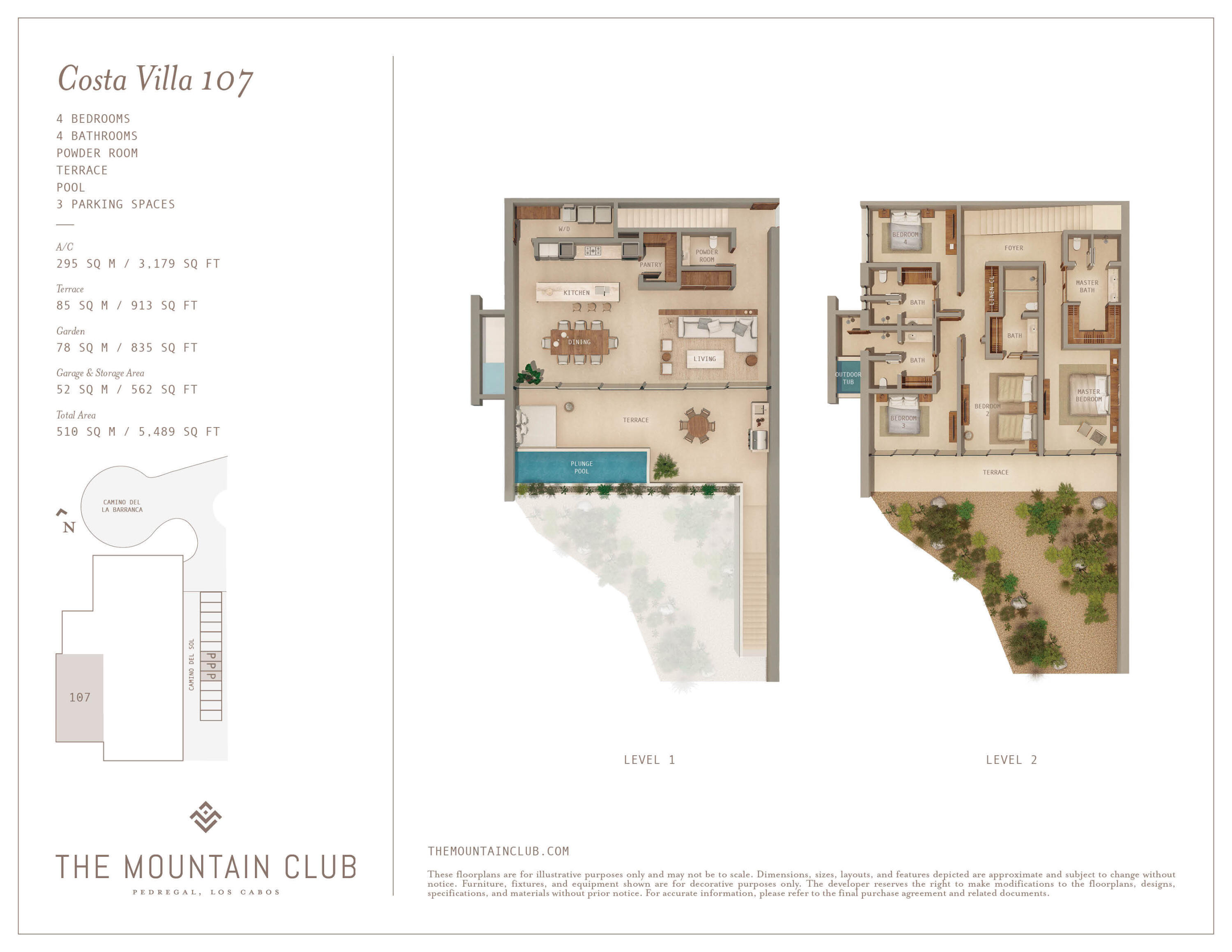 107 Costa Villa 107, C. Barranca, The Mountain Club 107