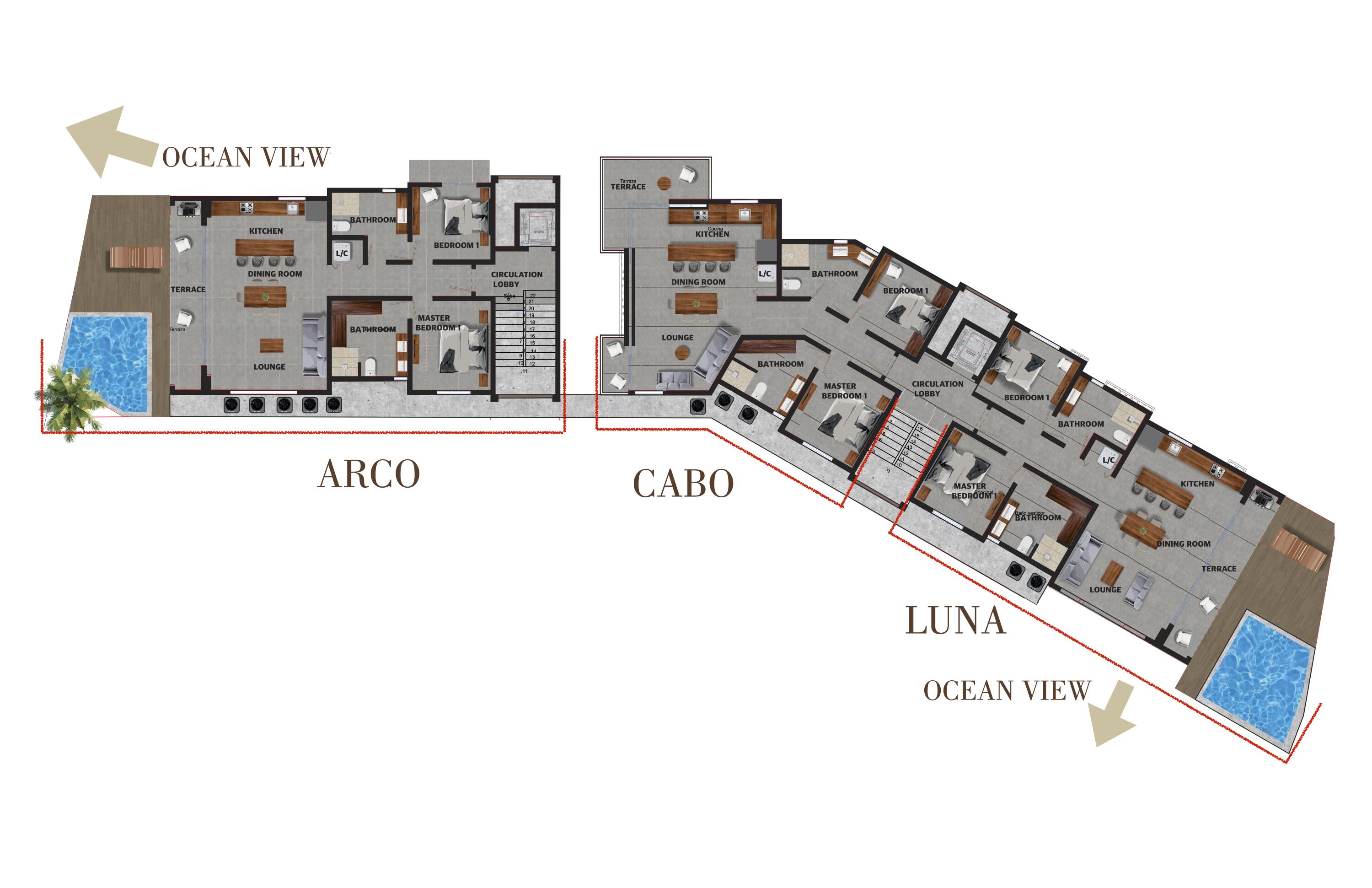 Cabo 1, Montigny Tower