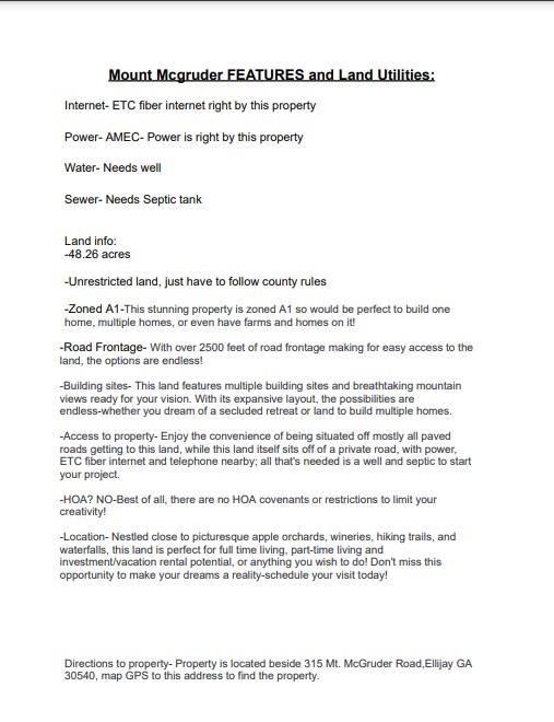 28.82 Mt Mcgruder Rd- 48.26 Acres