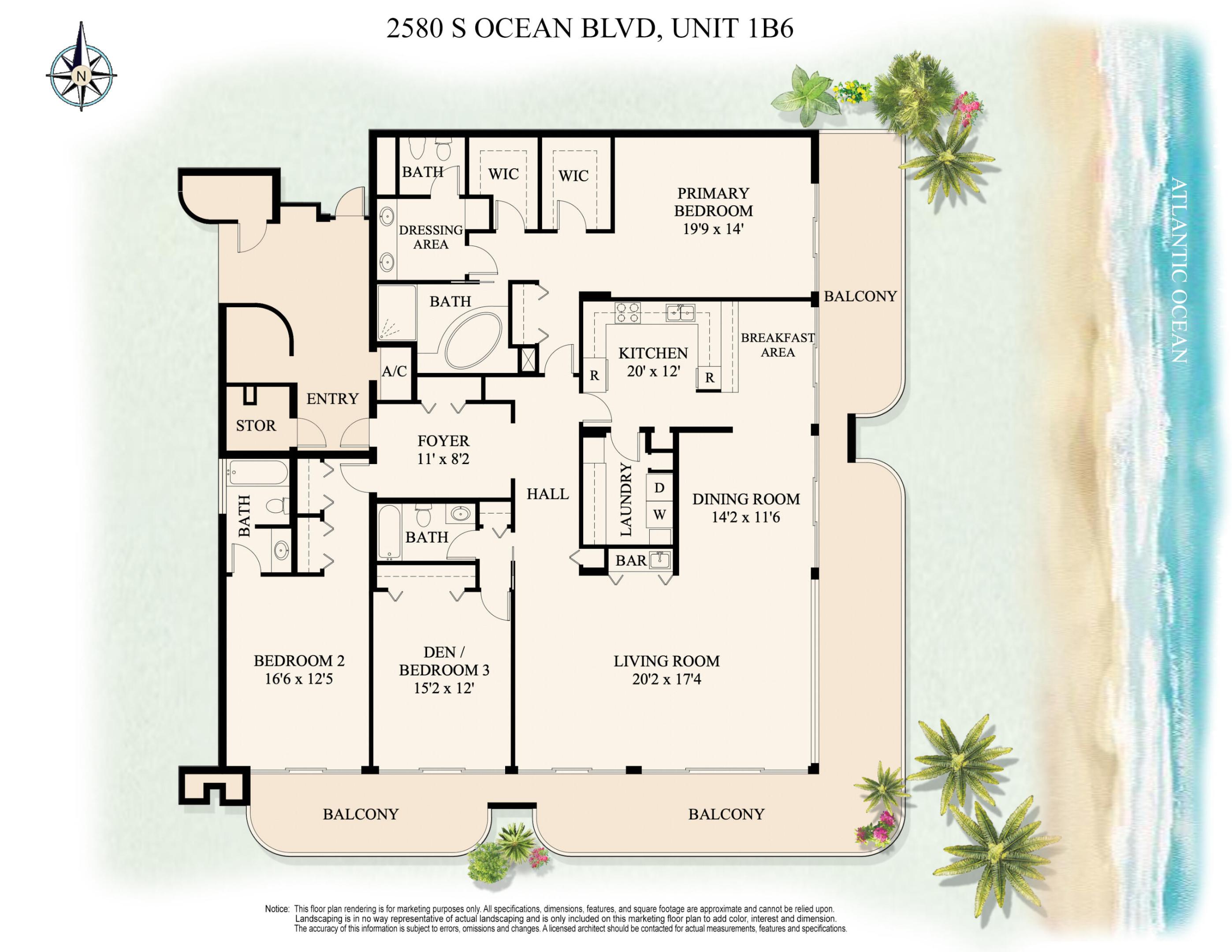 2580 S Ocean Boulevard 1 B 6