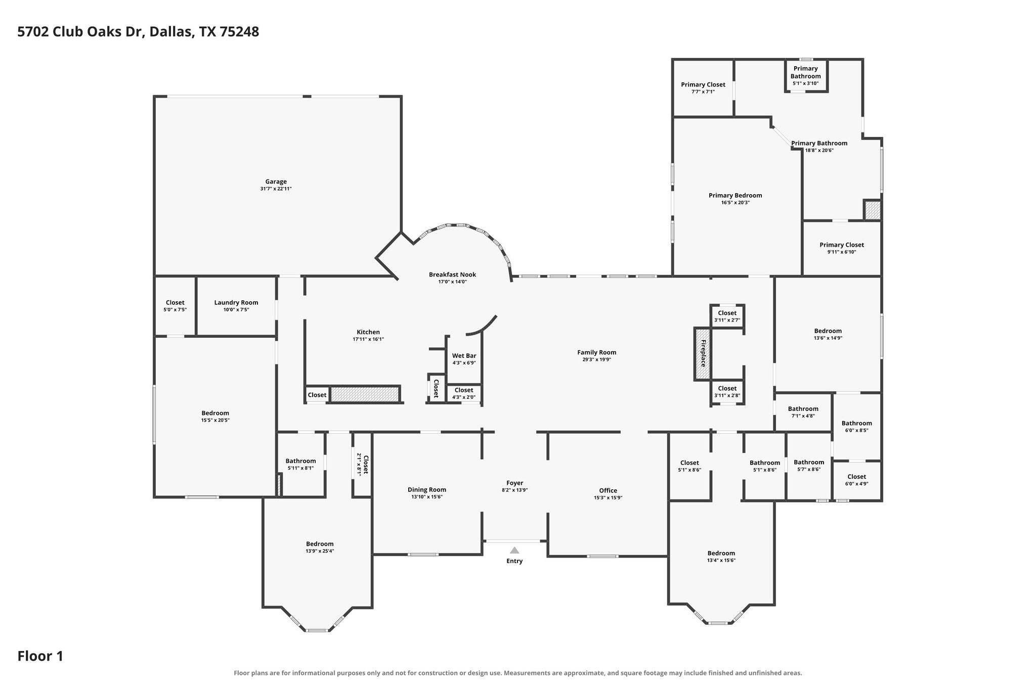5702 Club Oaks Drive