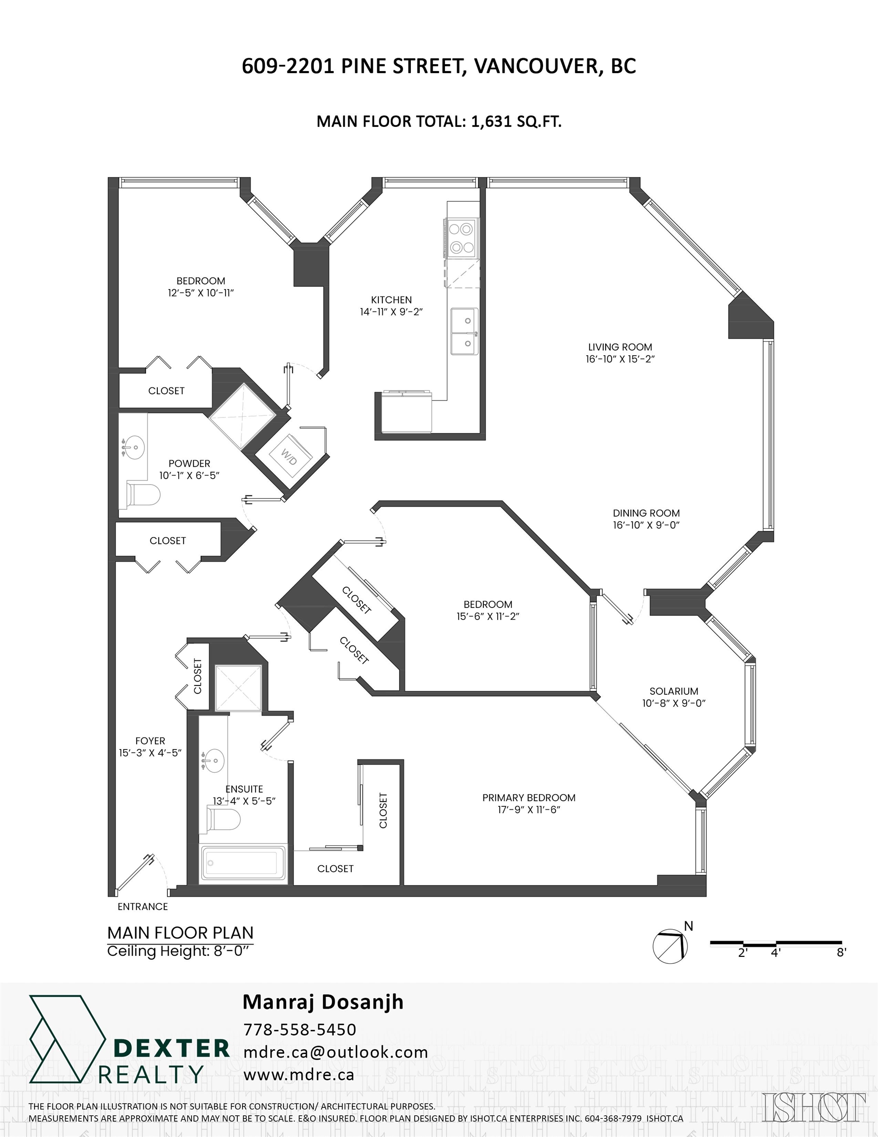 609 2201 PINE STREET Unit: 609