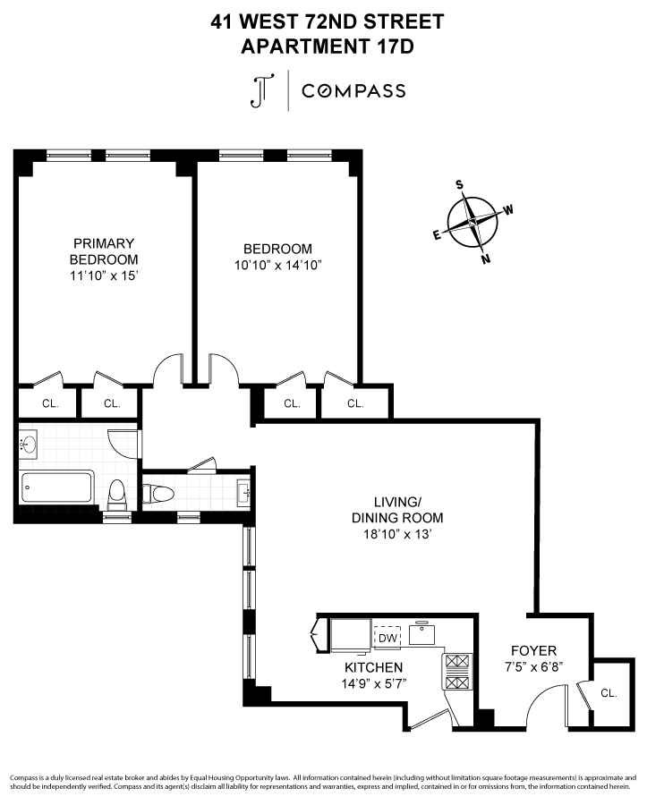 41 W 72nd Street 17D