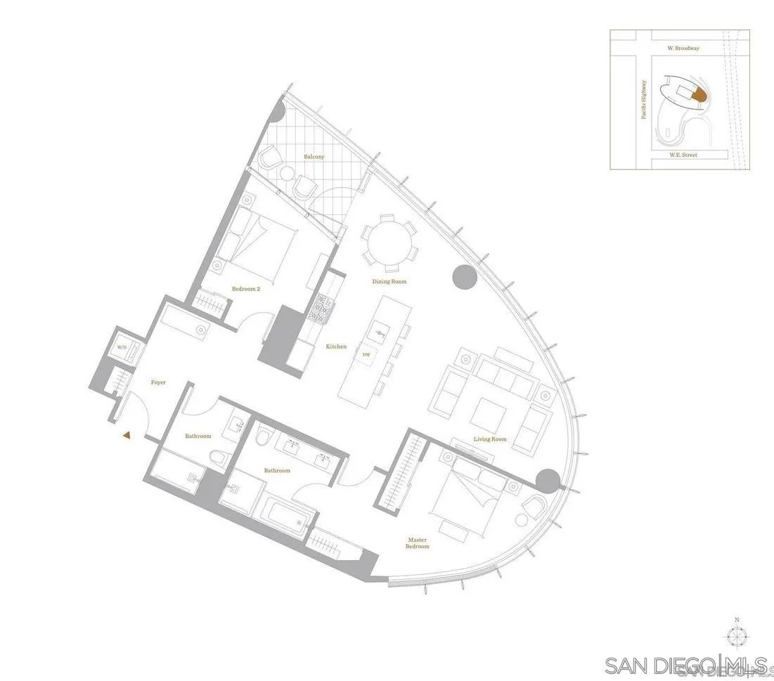 888 W E Street Unit 1205