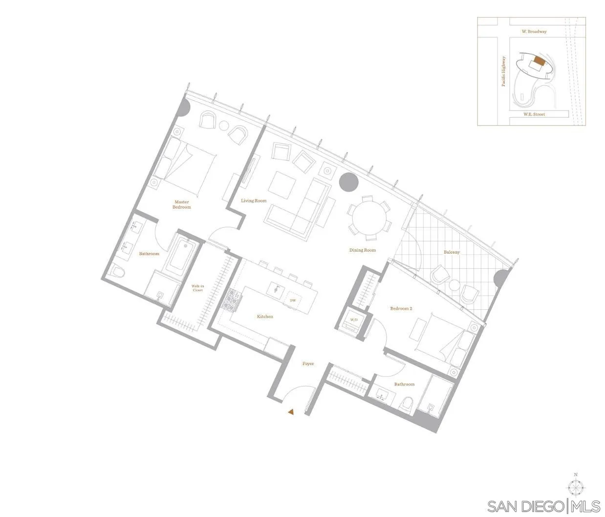 888 W E Street Unit 2406