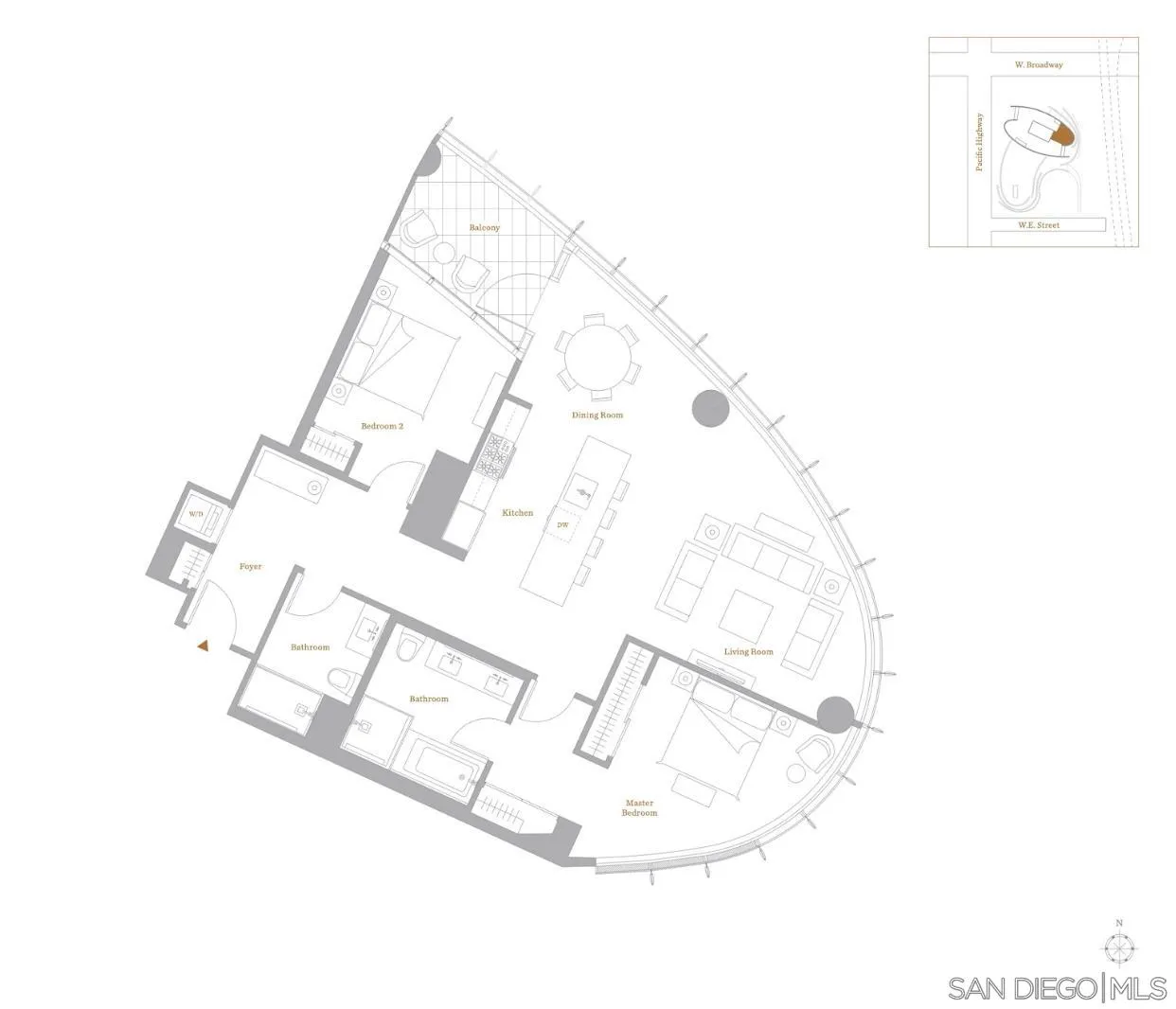 888 W E Street Unit 3105