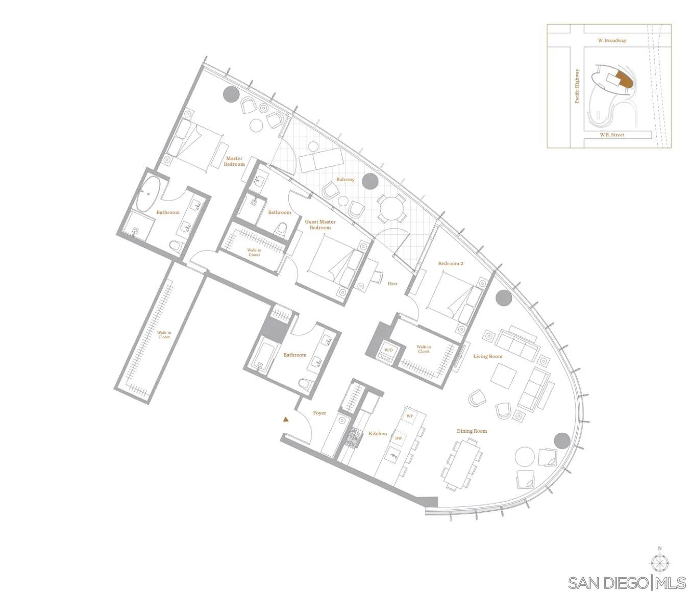 888 W E Street Unit 3904