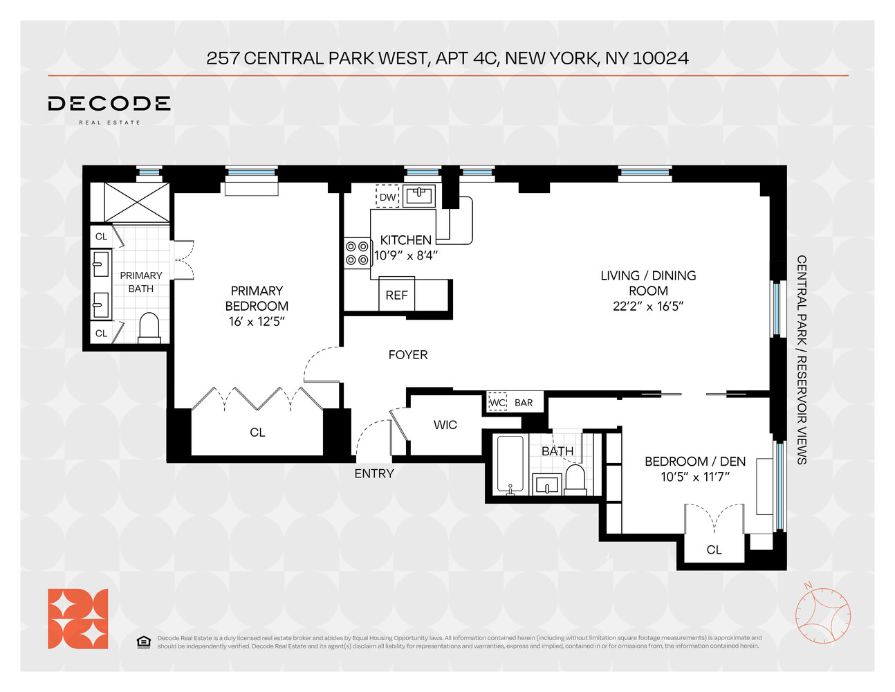257 CENTRAL Park W 4C