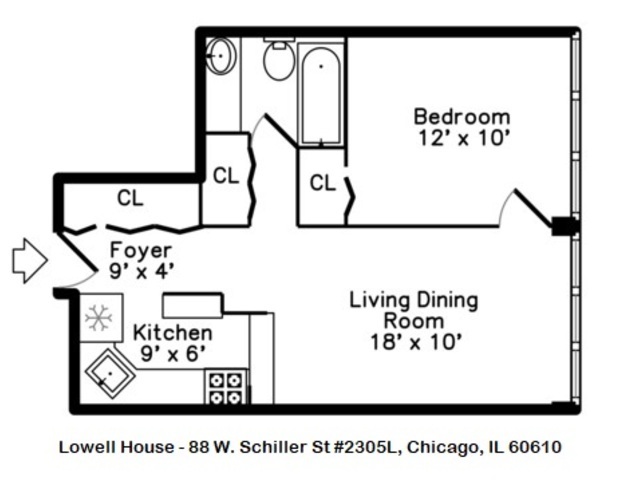 88 W SCHILLER Street Unit: 2305L