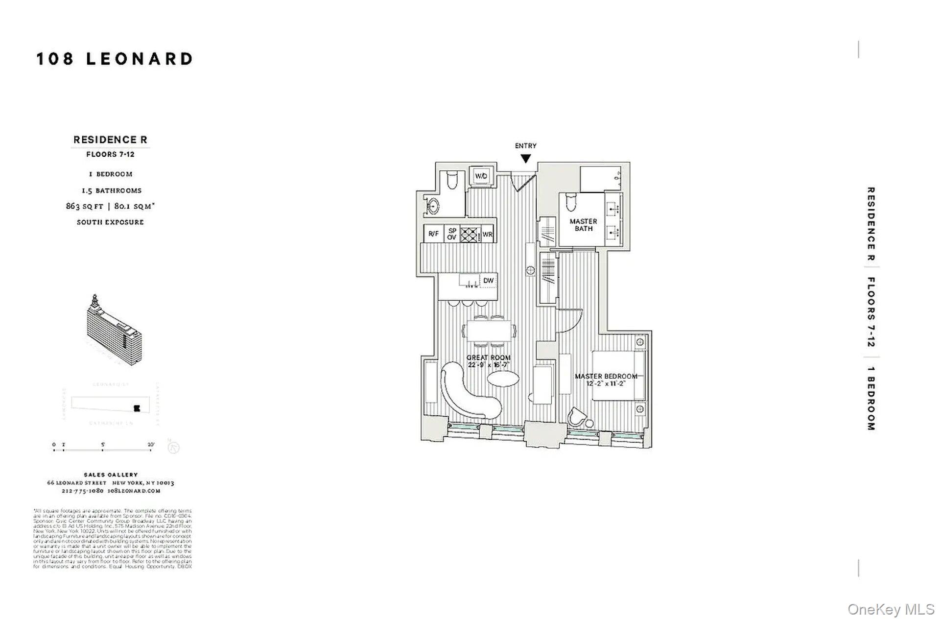108 Leonard Street Unit: 12R