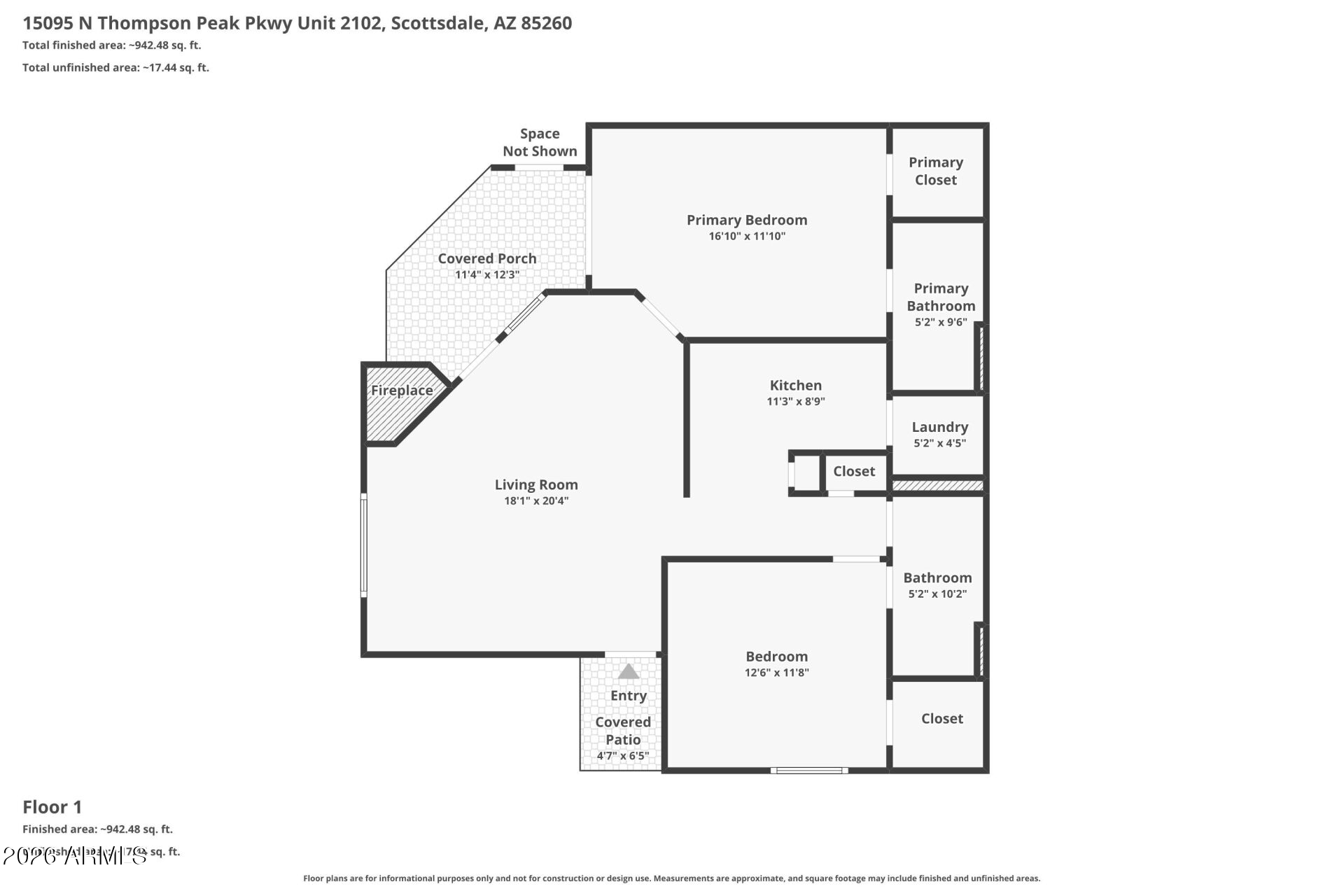 15095 N THOMPSON PEAK Parkway 2102
