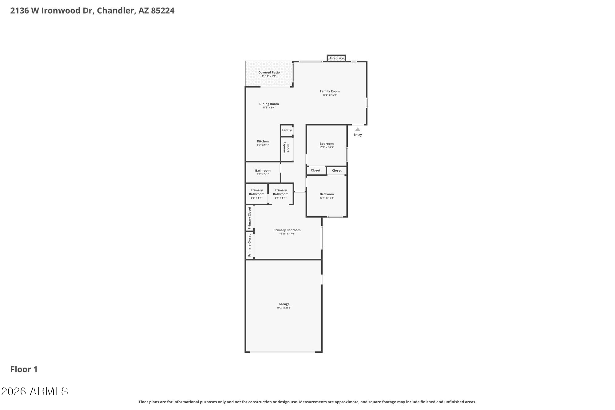 2136 W IRONWOOD Drive