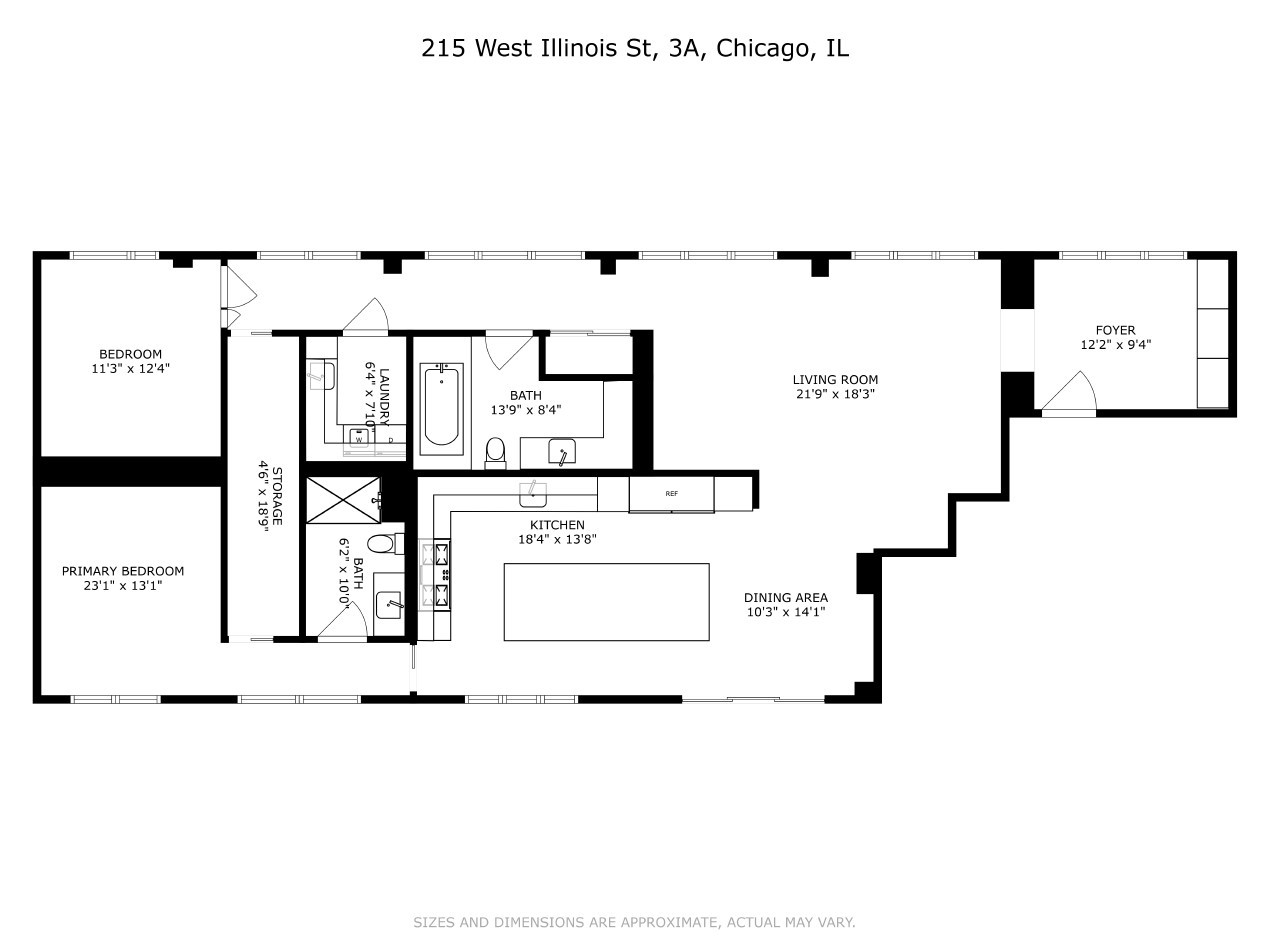 215 W ILLINOIS Street Unit: 3A