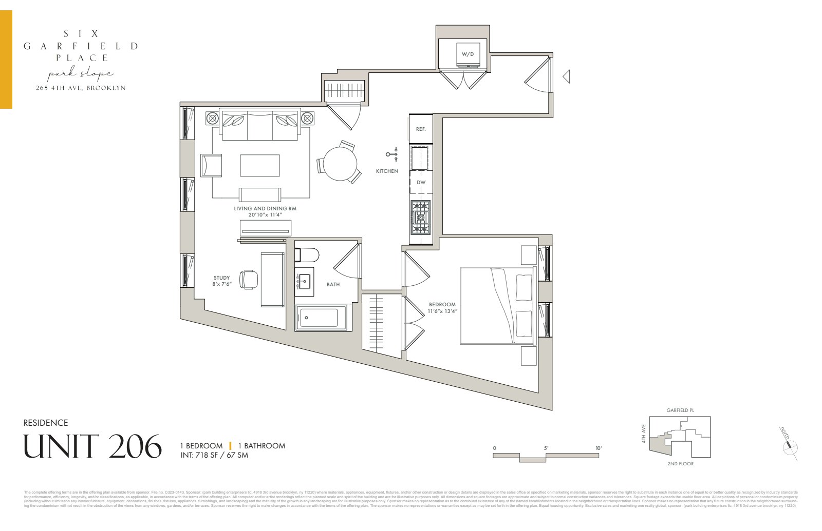 6 GARFIELD Place 206