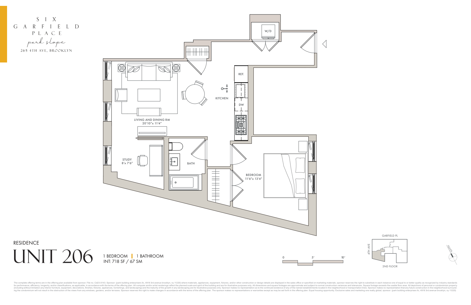 6 GARFIELD Place 206