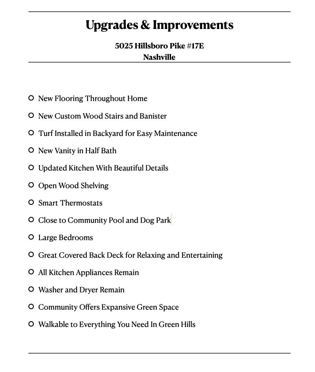 5025 Hillsboro Pike Unit: 17E