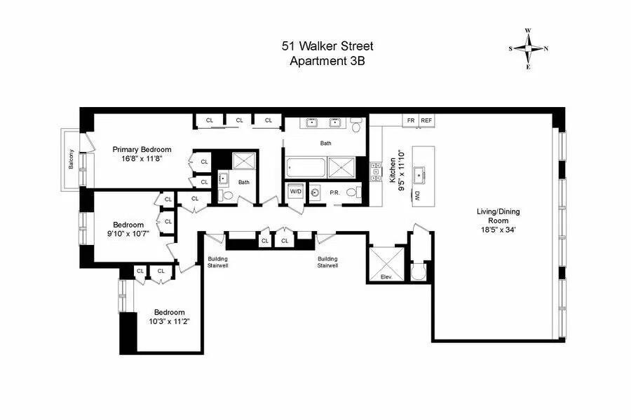 51 WALKER Street 3B