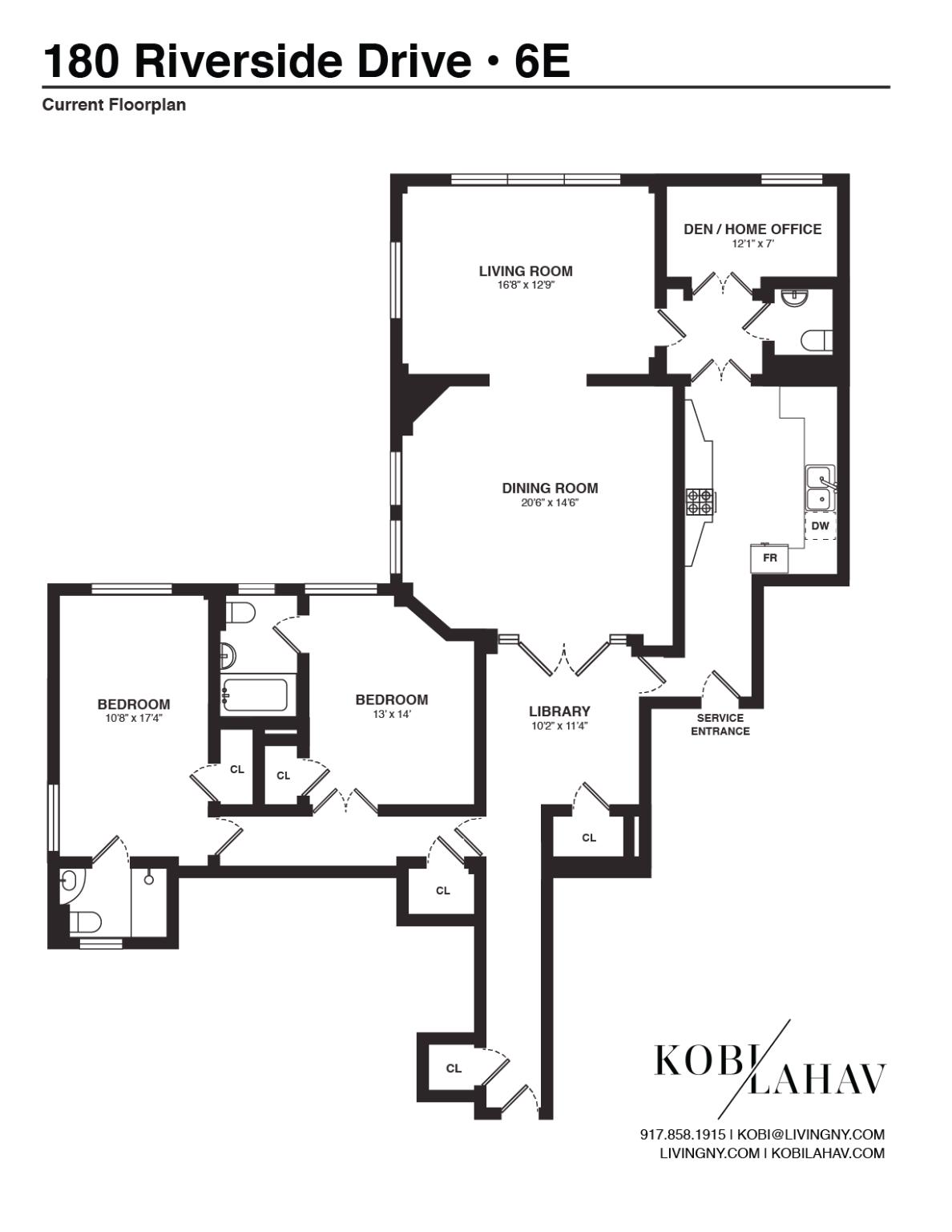 180 Riverside Drive 6E