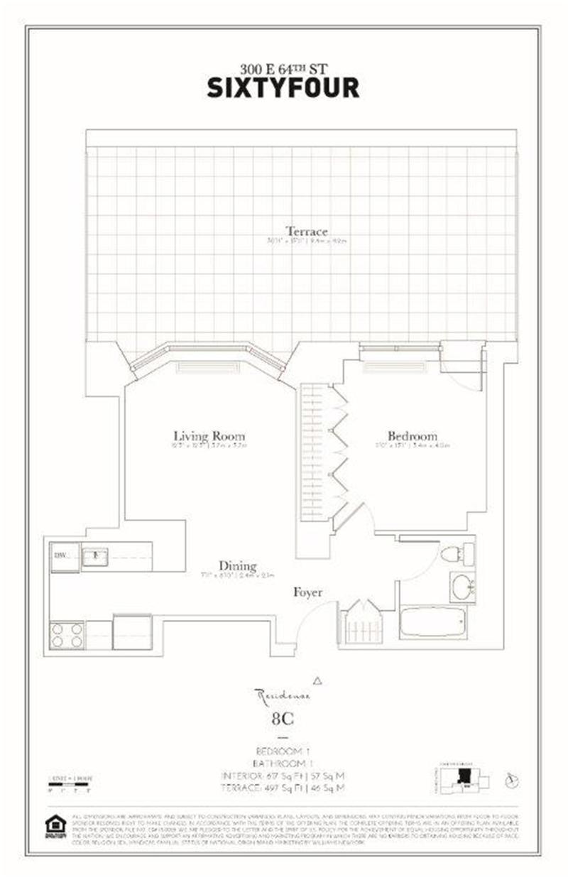 300 E 64th Street 8C