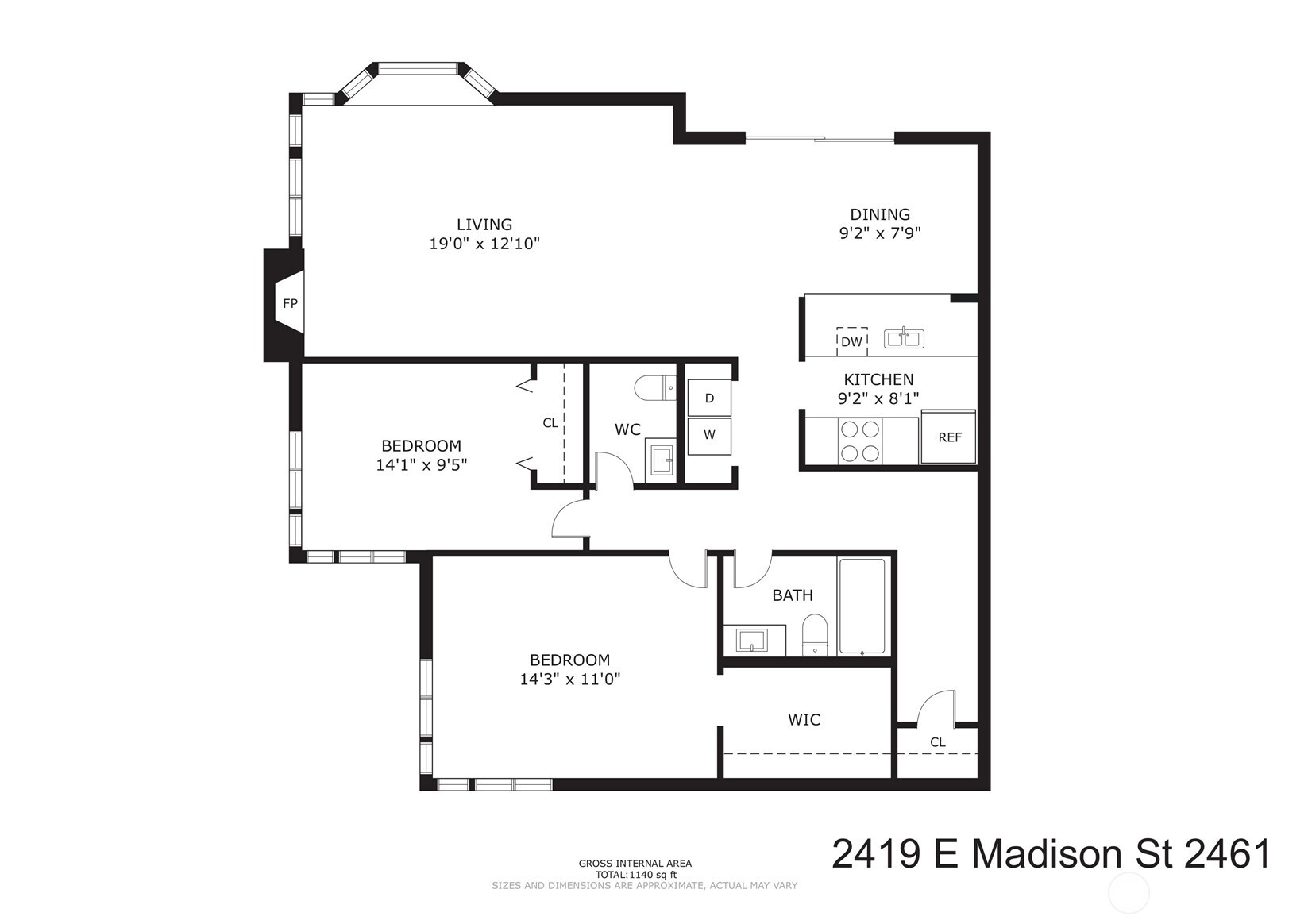 2419 E Madison Street Unit: 2461