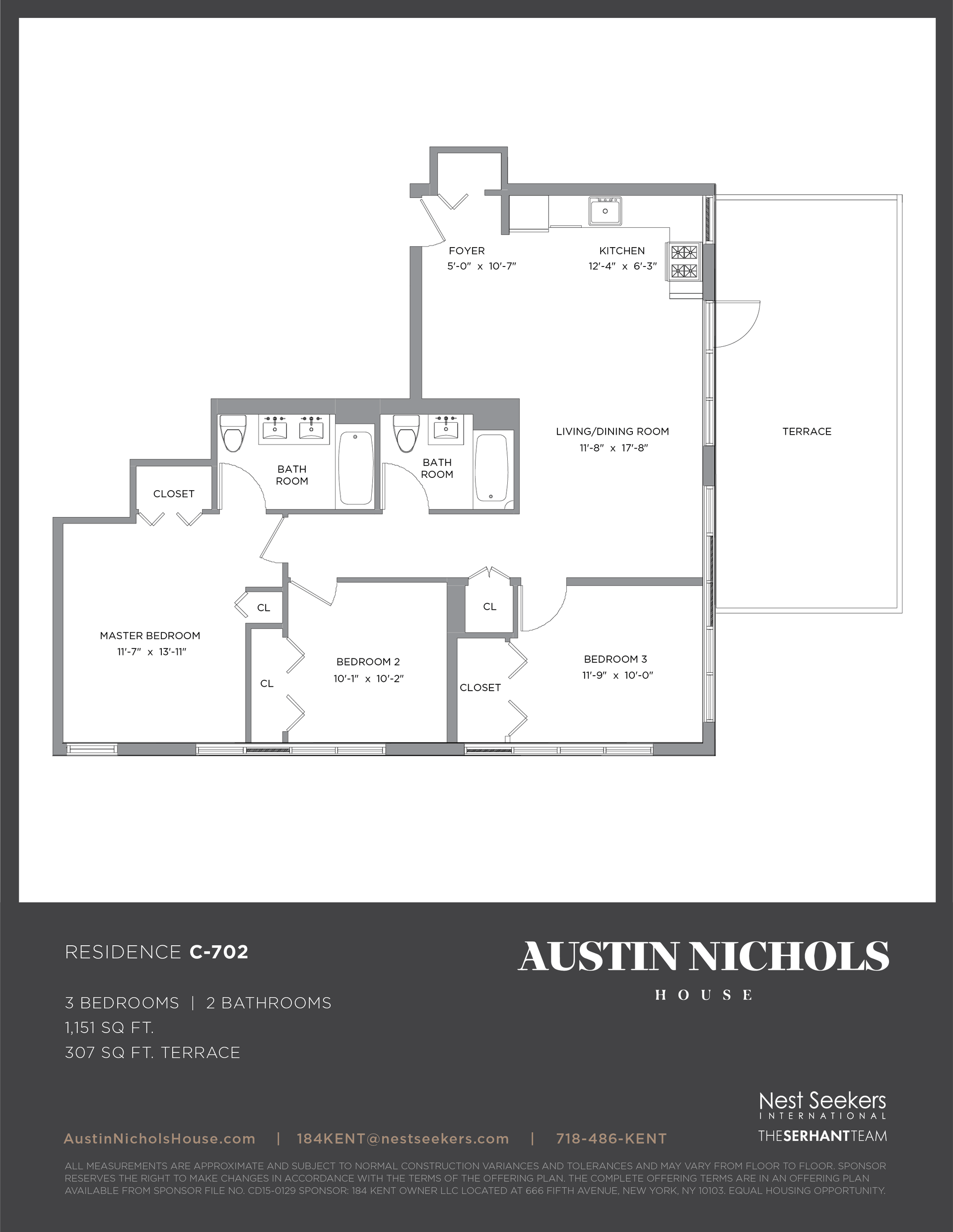 184 Kent Avenue PH-C702