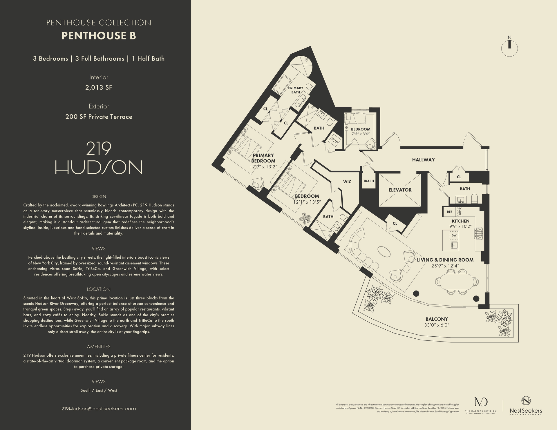 219 Hudson Street 2-B