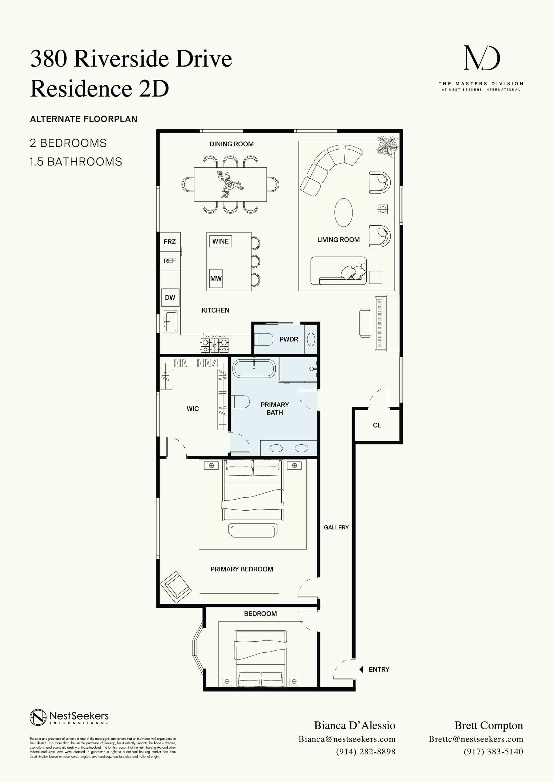 380 Riverside Drive 2-D