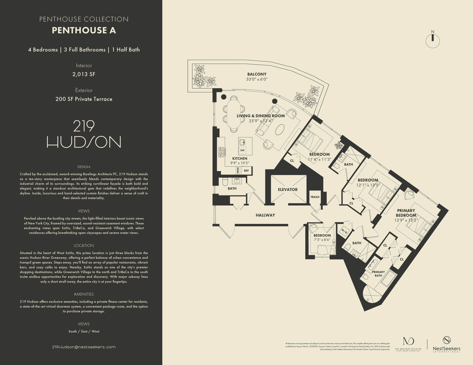 219 Hudson Street PH-A