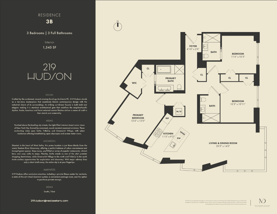 219 Hudson Street 3-B