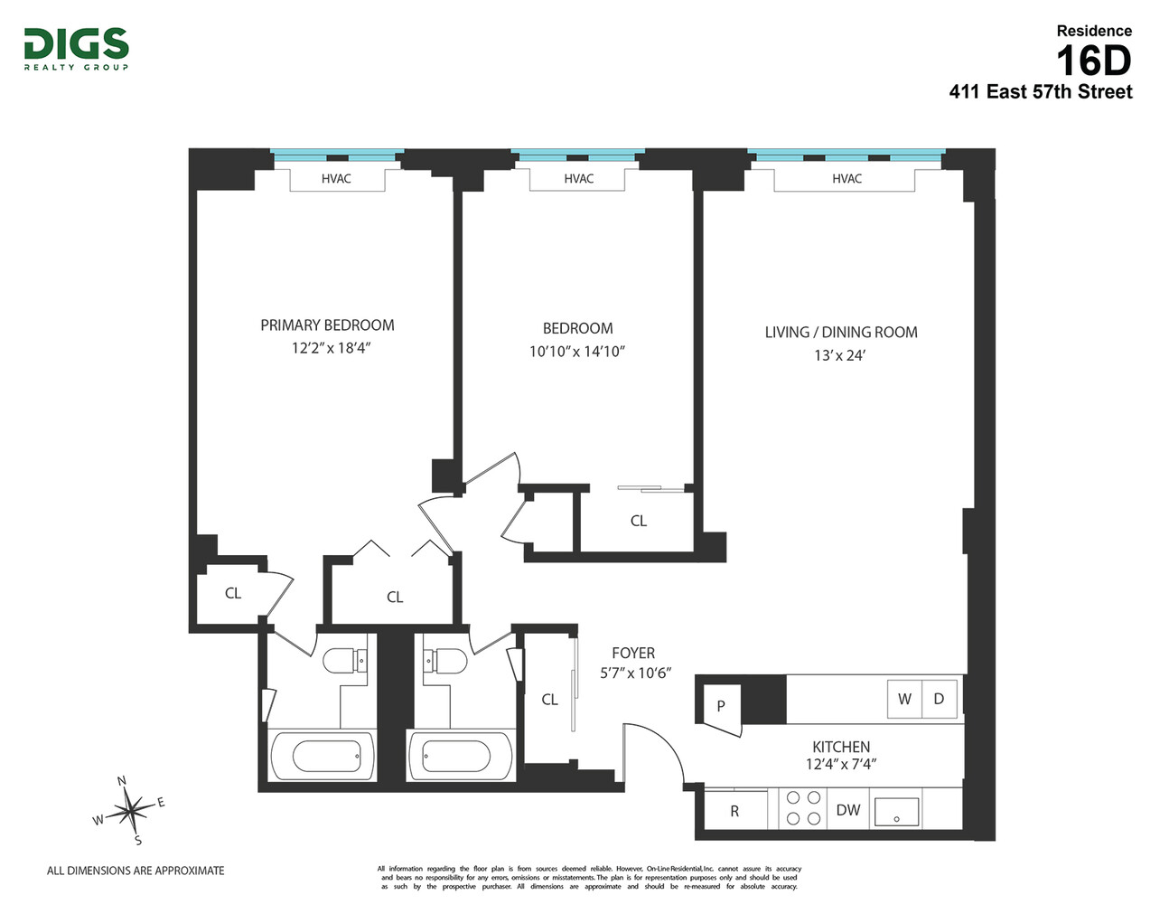 411 E 57TH Street 16D
