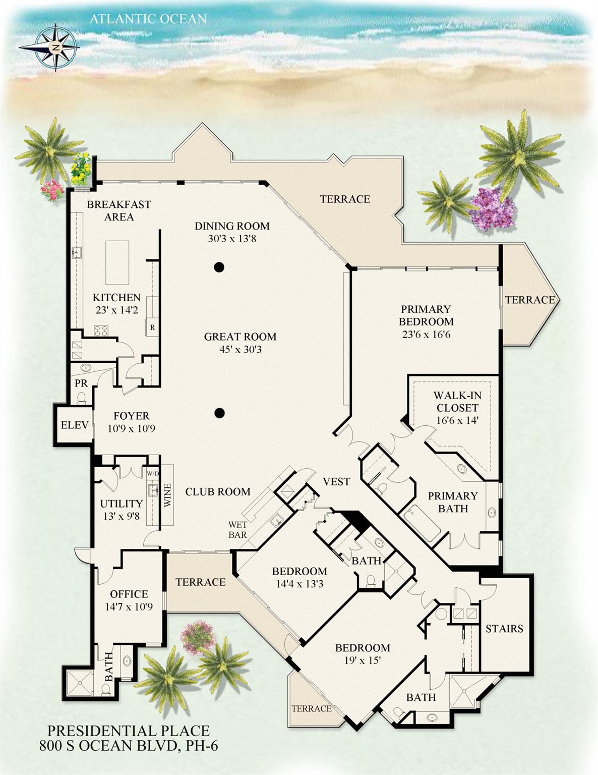 800 S Ocean Boulevard Ph6