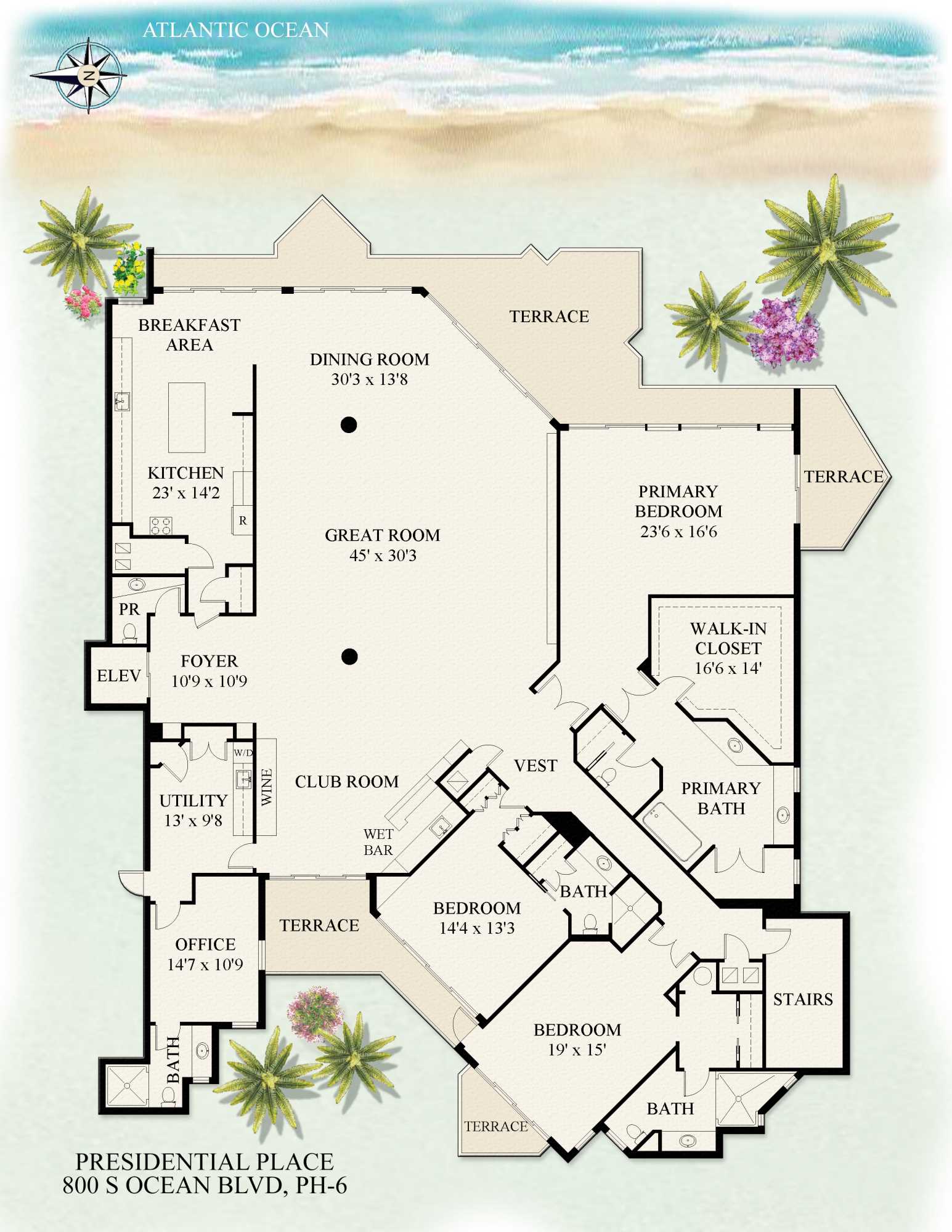 800 S Ocean Boulevard Ph6