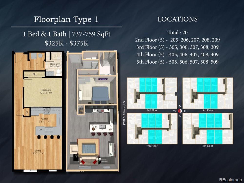 2374 S University Boulevard Unit: 307