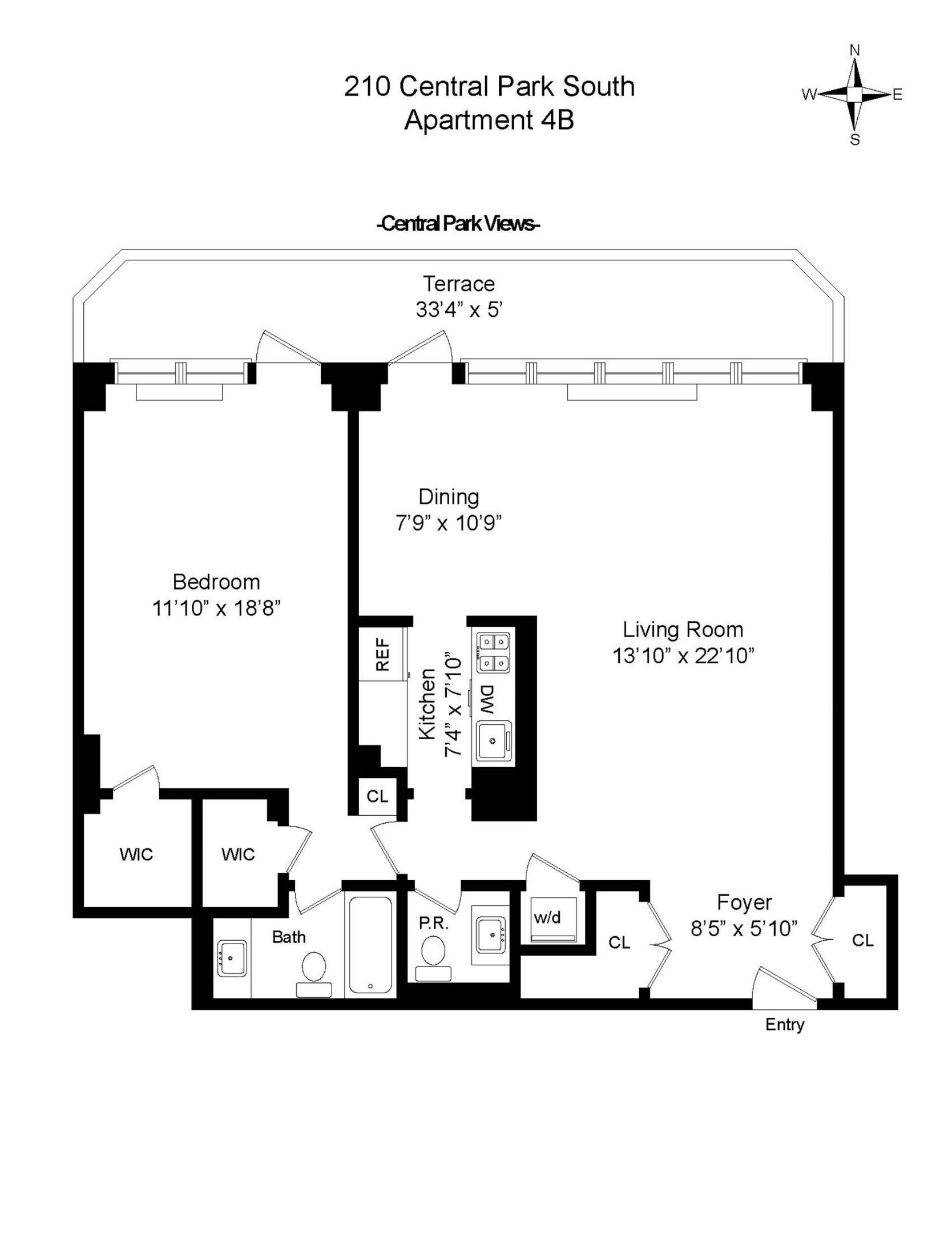 210 CENTRAL Park S 4B