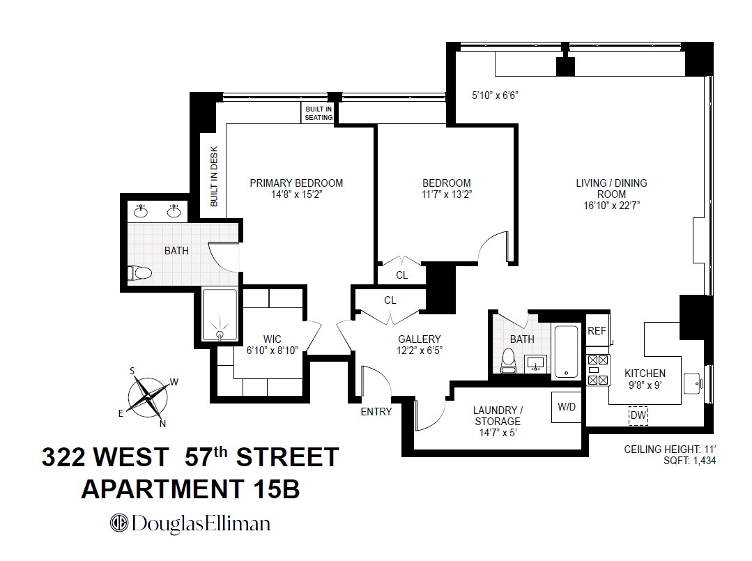 322 W 57TH Street 15B