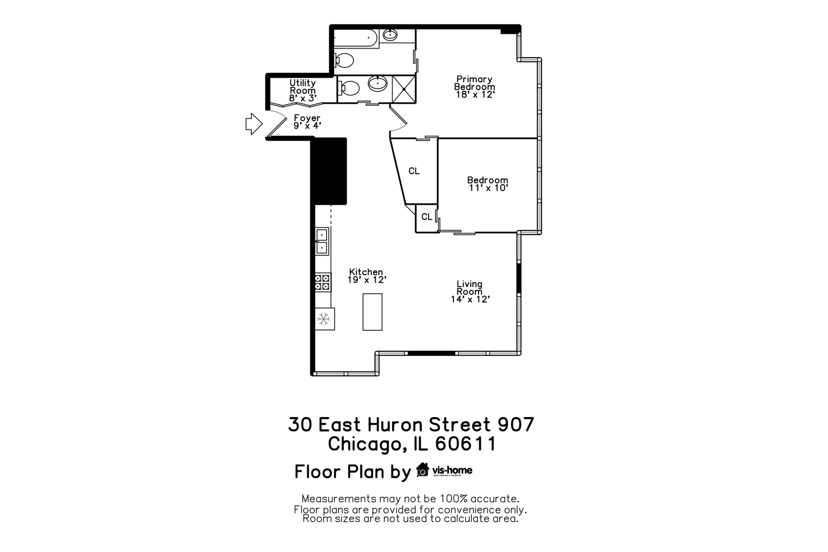 30 E Huron Street Unit: 907