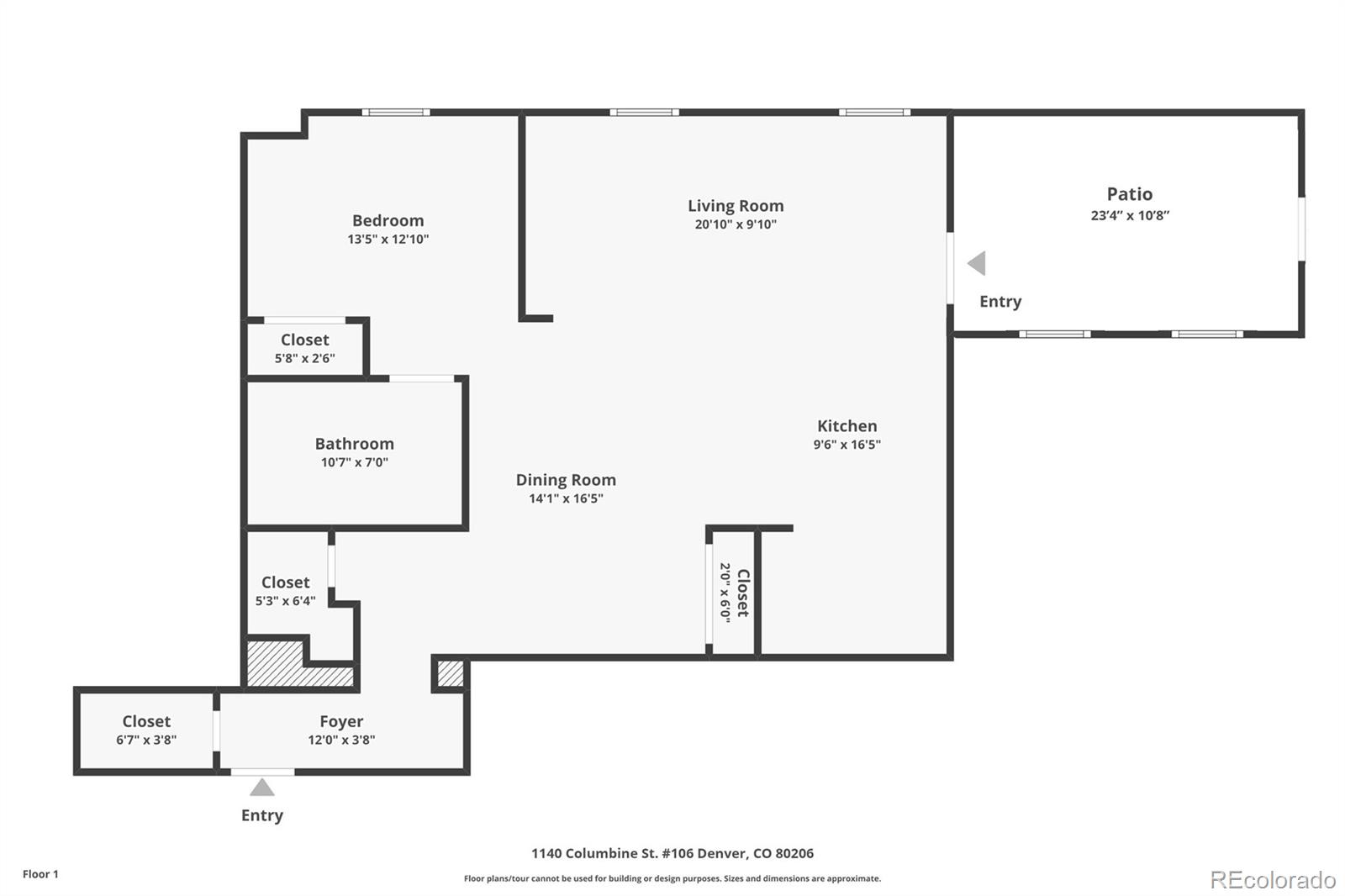 1140 Columbine Street Unit: 106
