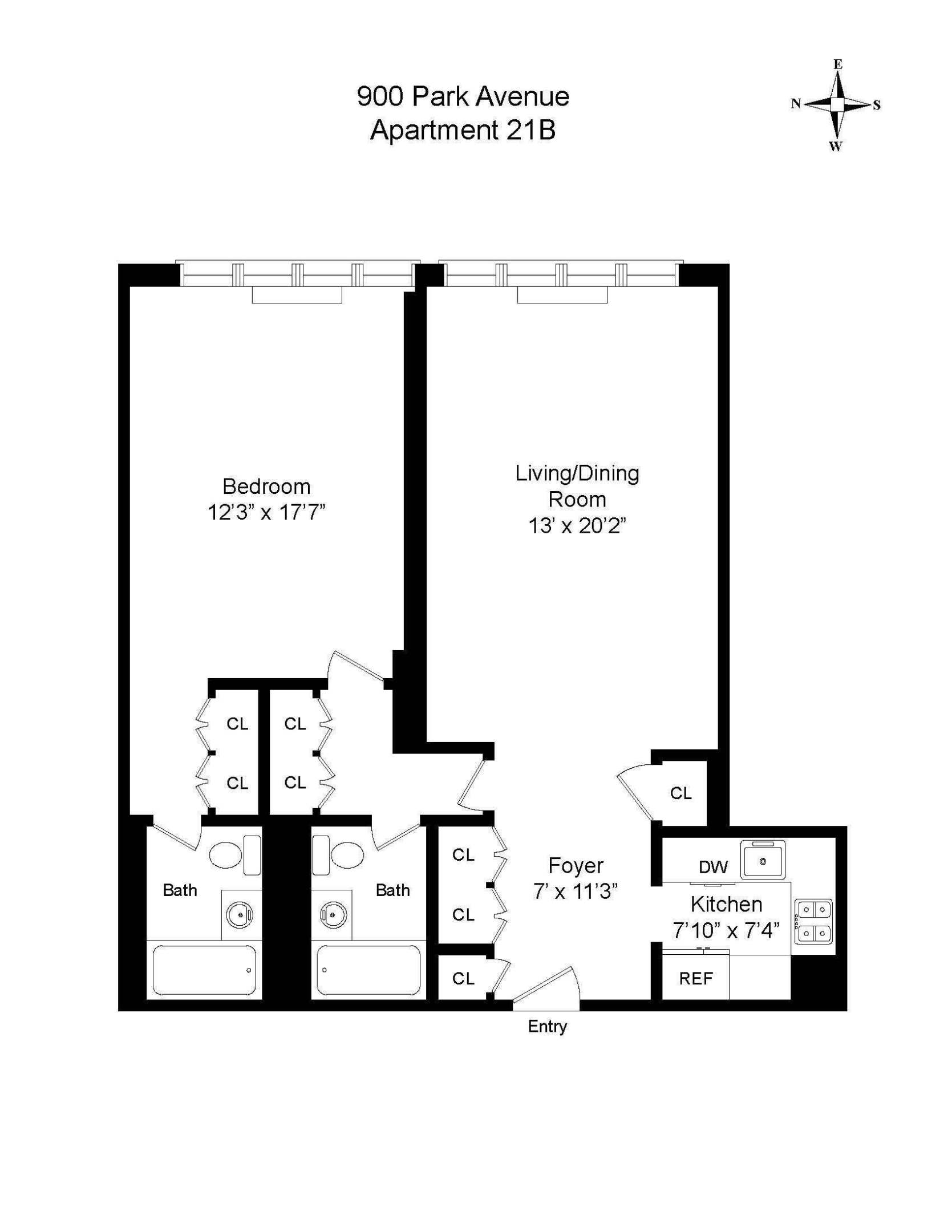900 Park Avenue 21B