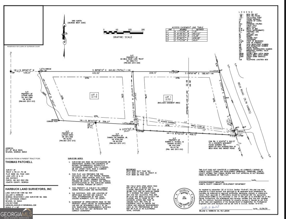LOT 1- 0 Belk Road