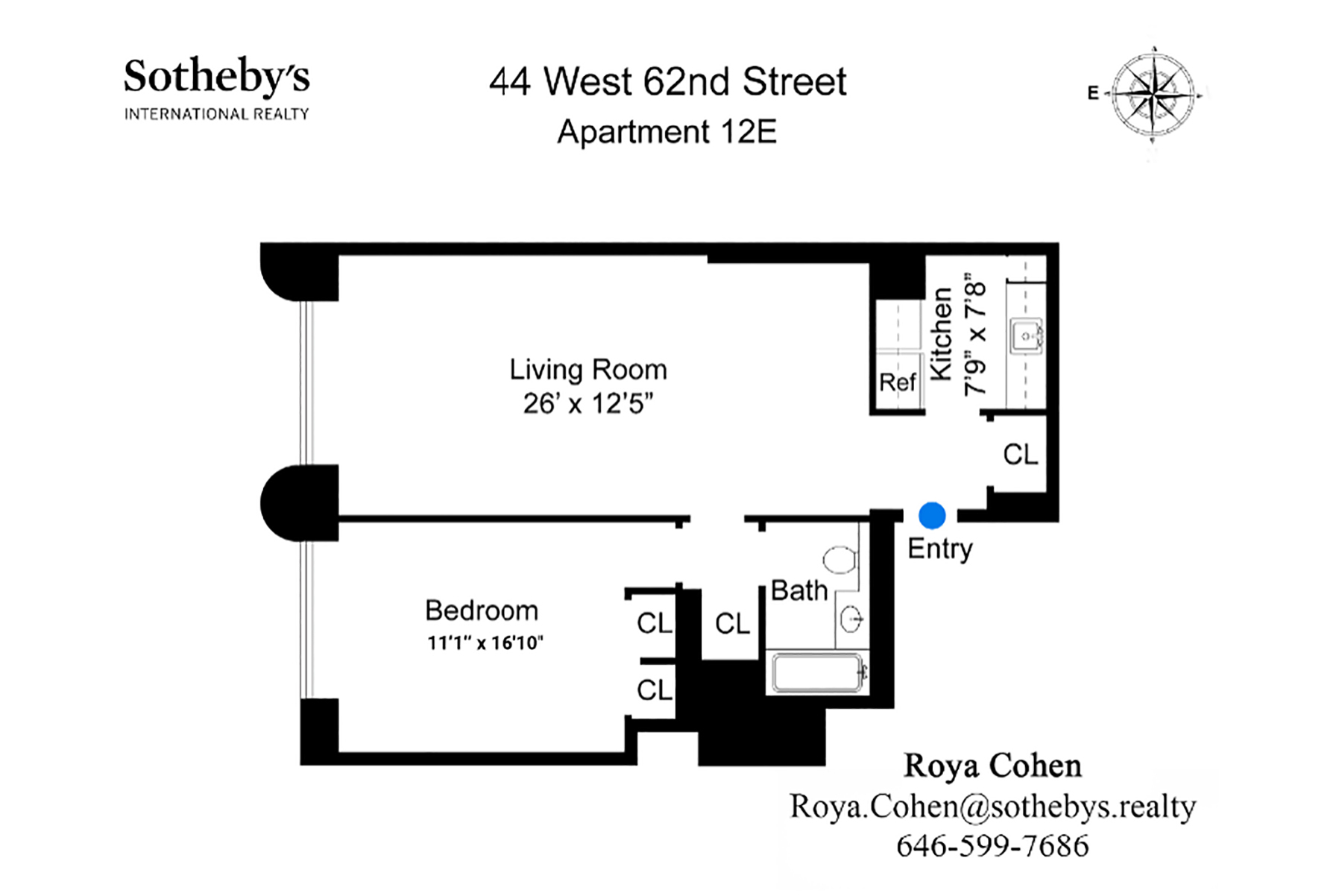 44 W 62nd Street 12E