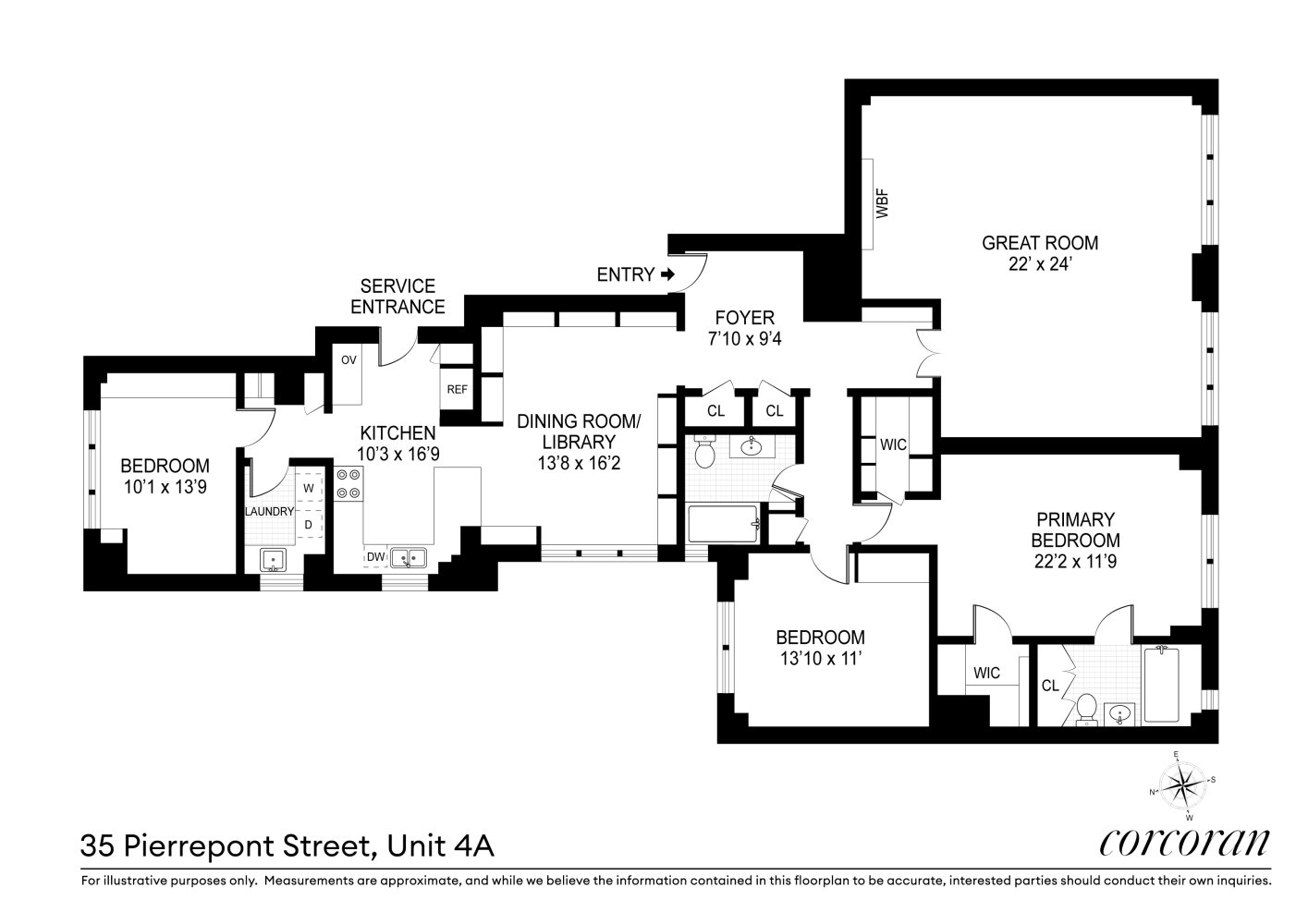 35 PIERREPONT Street 4A