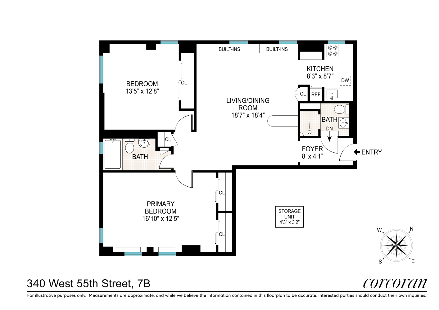 340 W 55TH Street 7B