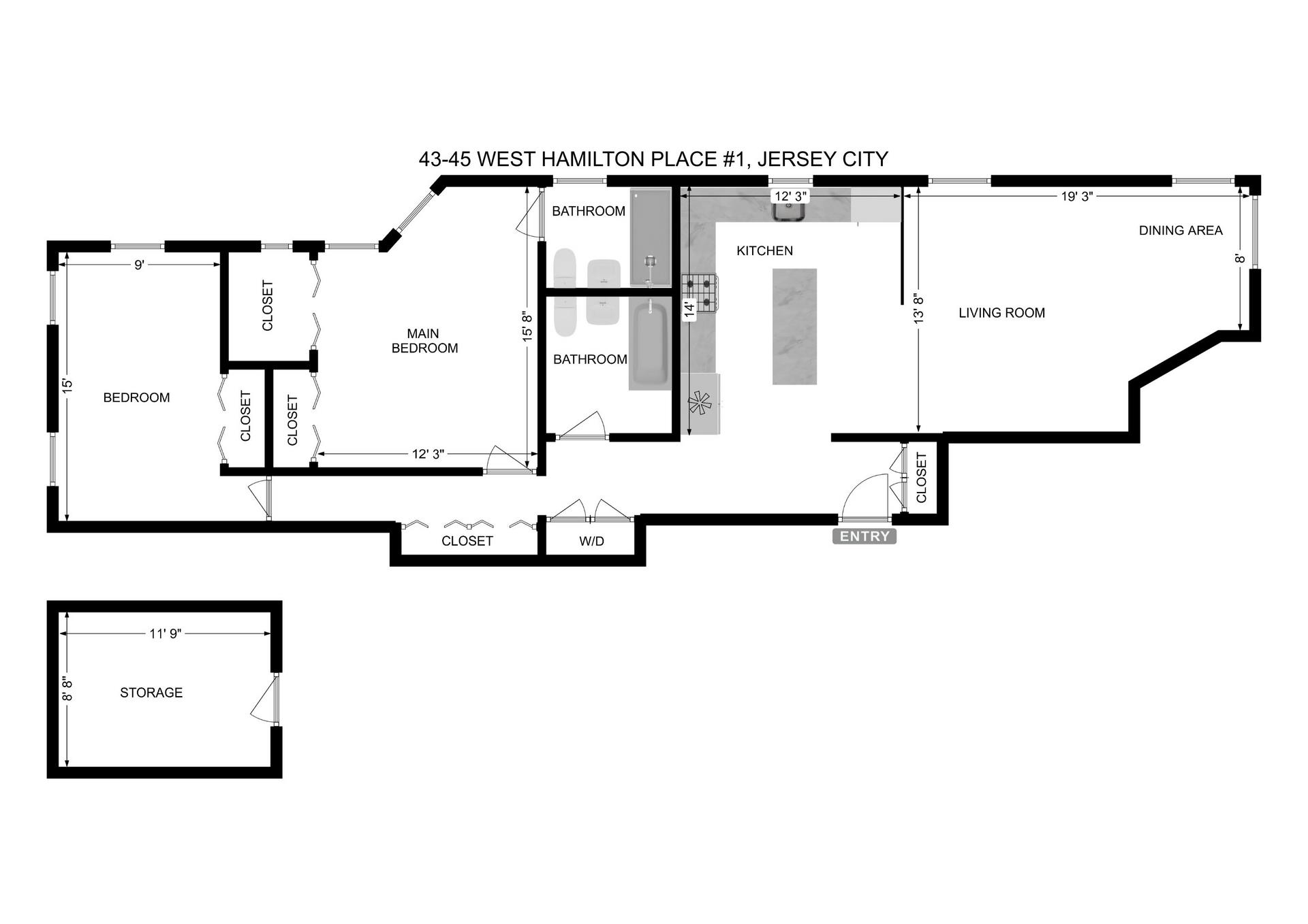 48-50 WEST HAMILTON PL Unit: 1