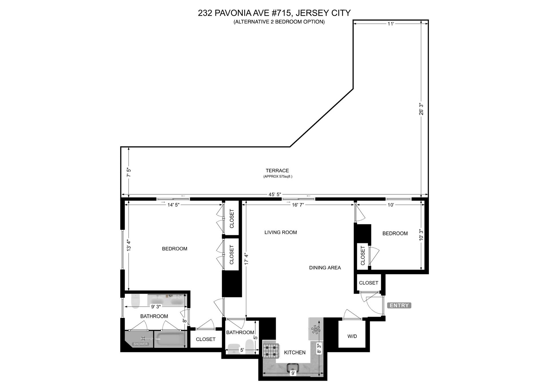 232 PAVONIA AVE Unit: 715