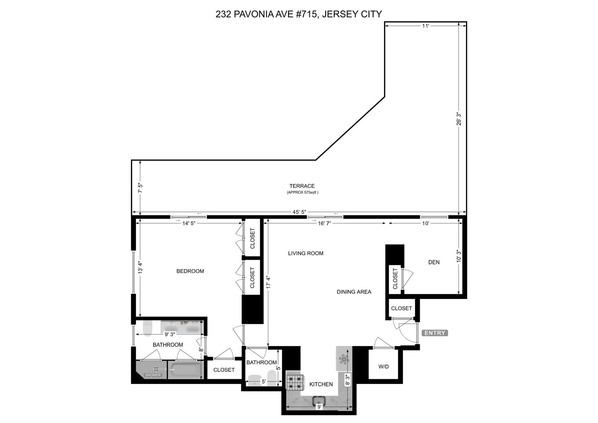 232 PAVONIA AVE Unit: 715