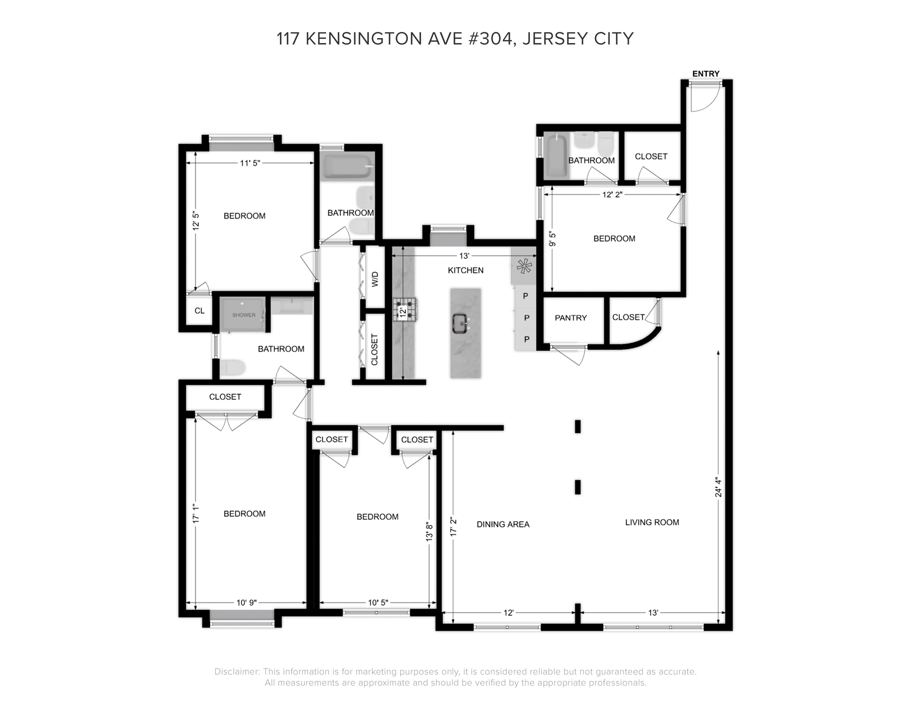 117 KENSINGTON AVE Unit: 304a