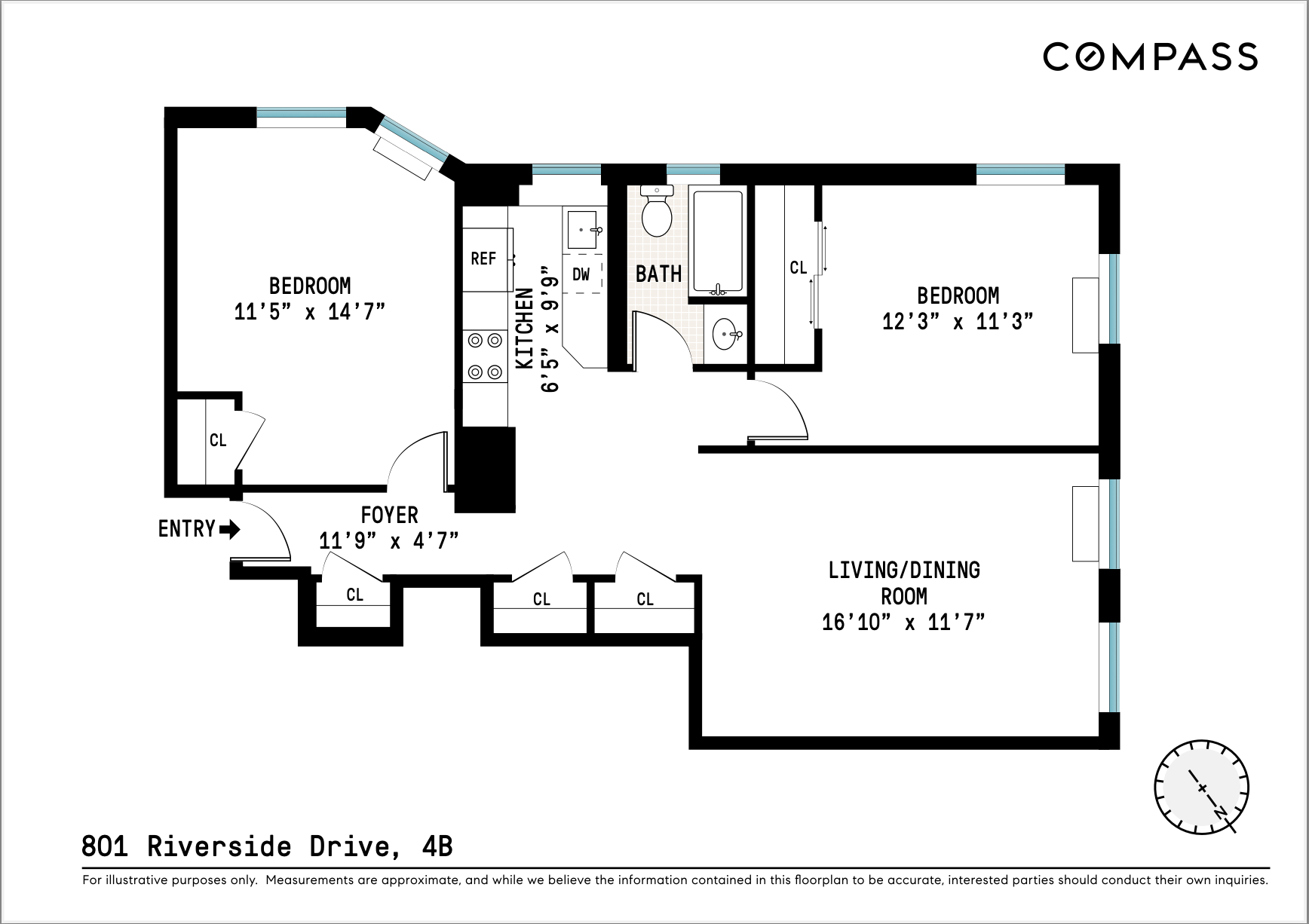 801 Riverside Drive 4B