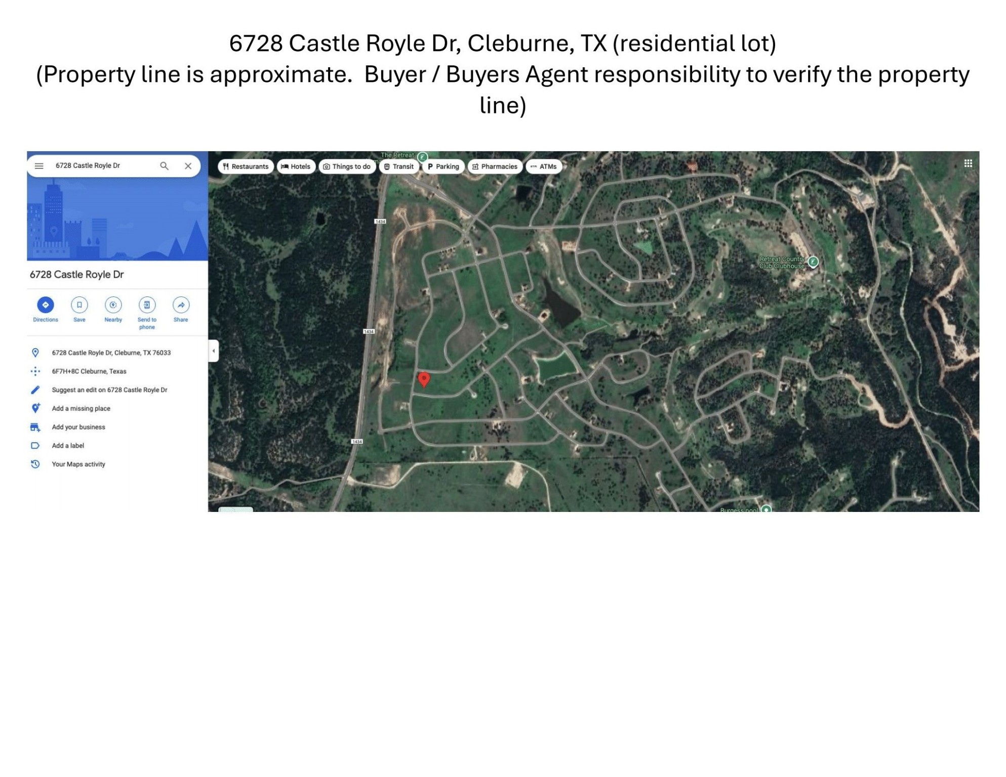 6728 Castle Royle Drive