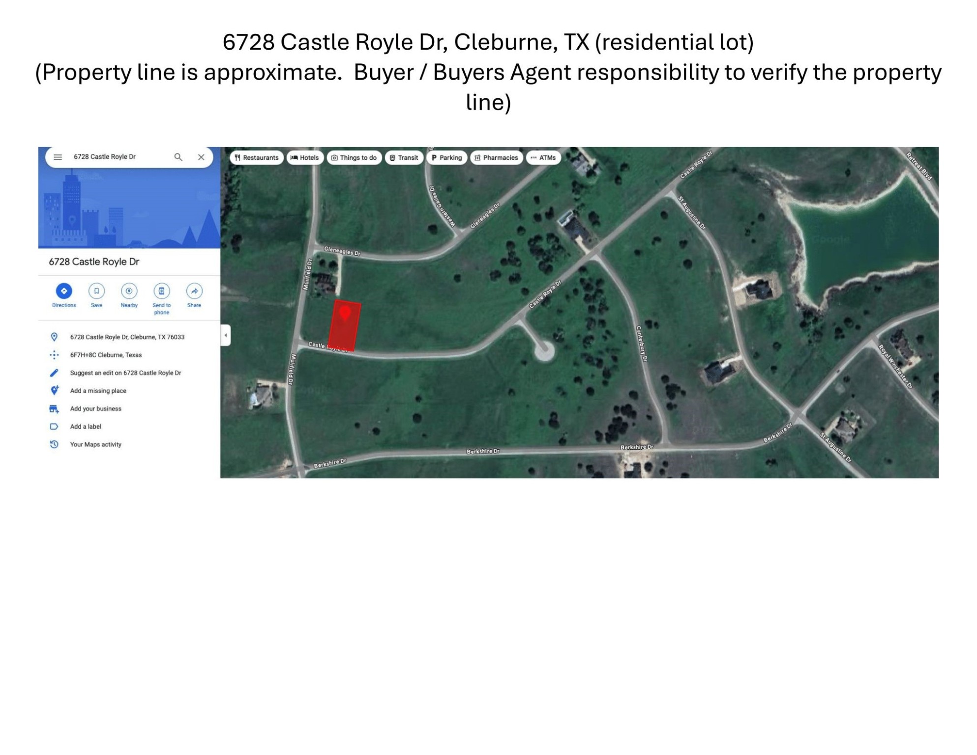 6728 Castle Royle Drive