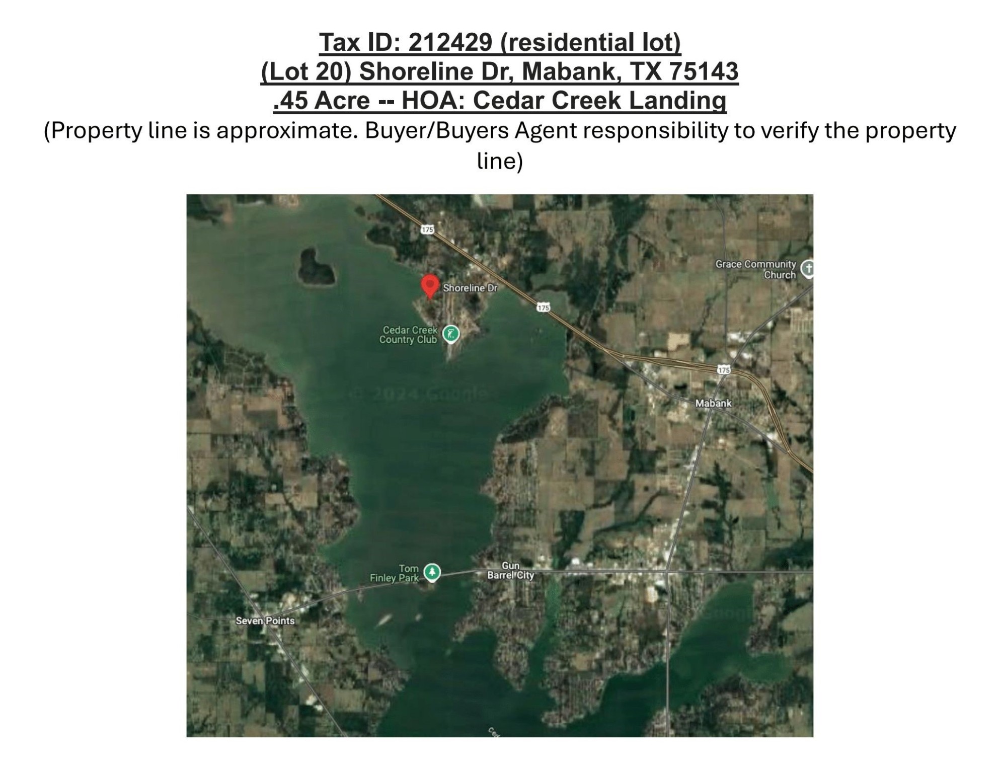 Lot 20 Shore Line Drive